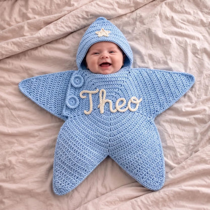 Personalized Crochet Starfish Bodysuit Baby - Custom_yythk